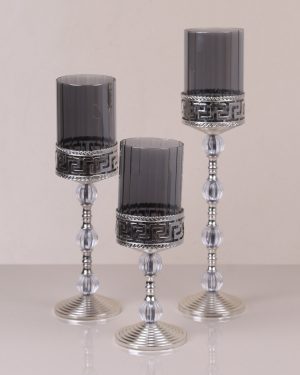 Versace Üçlü Set Füme Gümüş